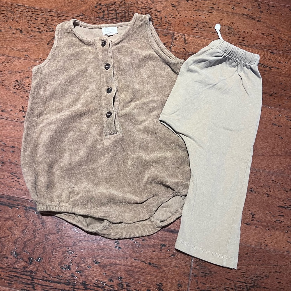 The Simple Folk Romper and Harem Pants 12/18 months
